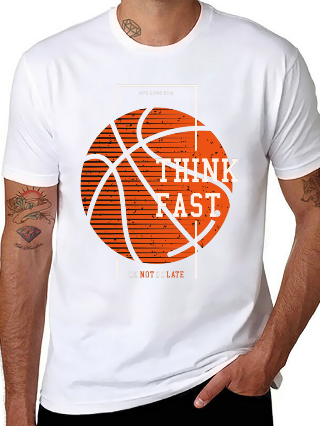 Think Fast Basketball Graphic Tee