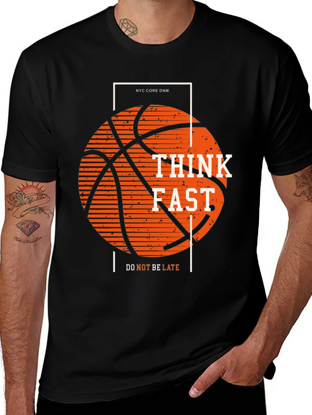 Think Fast Basketball Graphic Tee