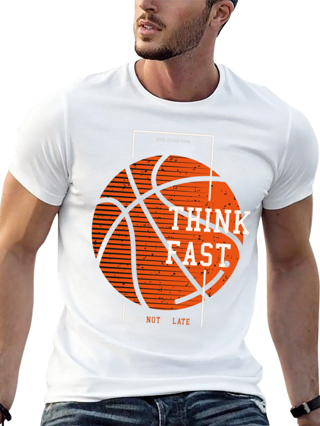 Think Fast Basketball Graphic Tee