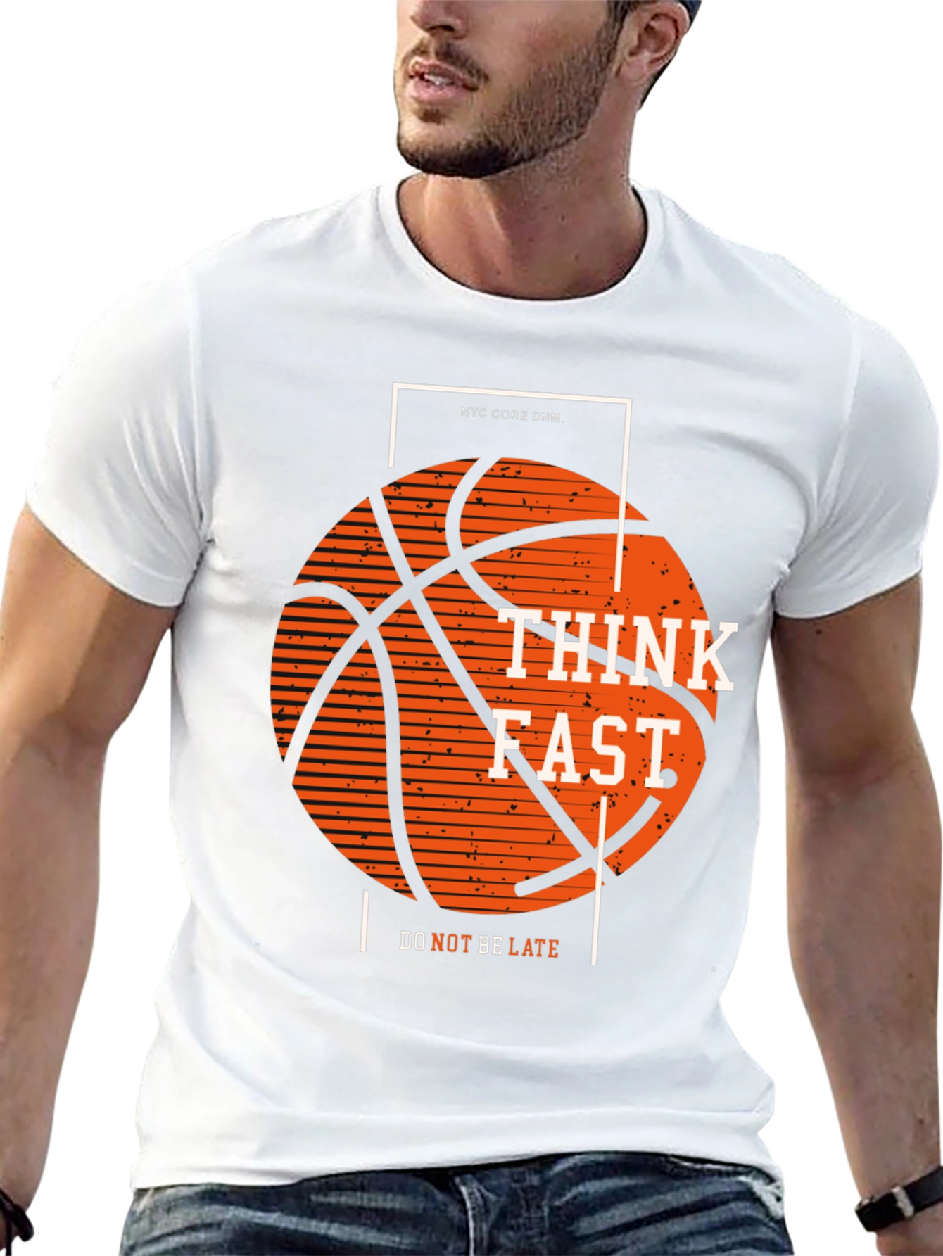 Think Fast Basketball Graphic Tee