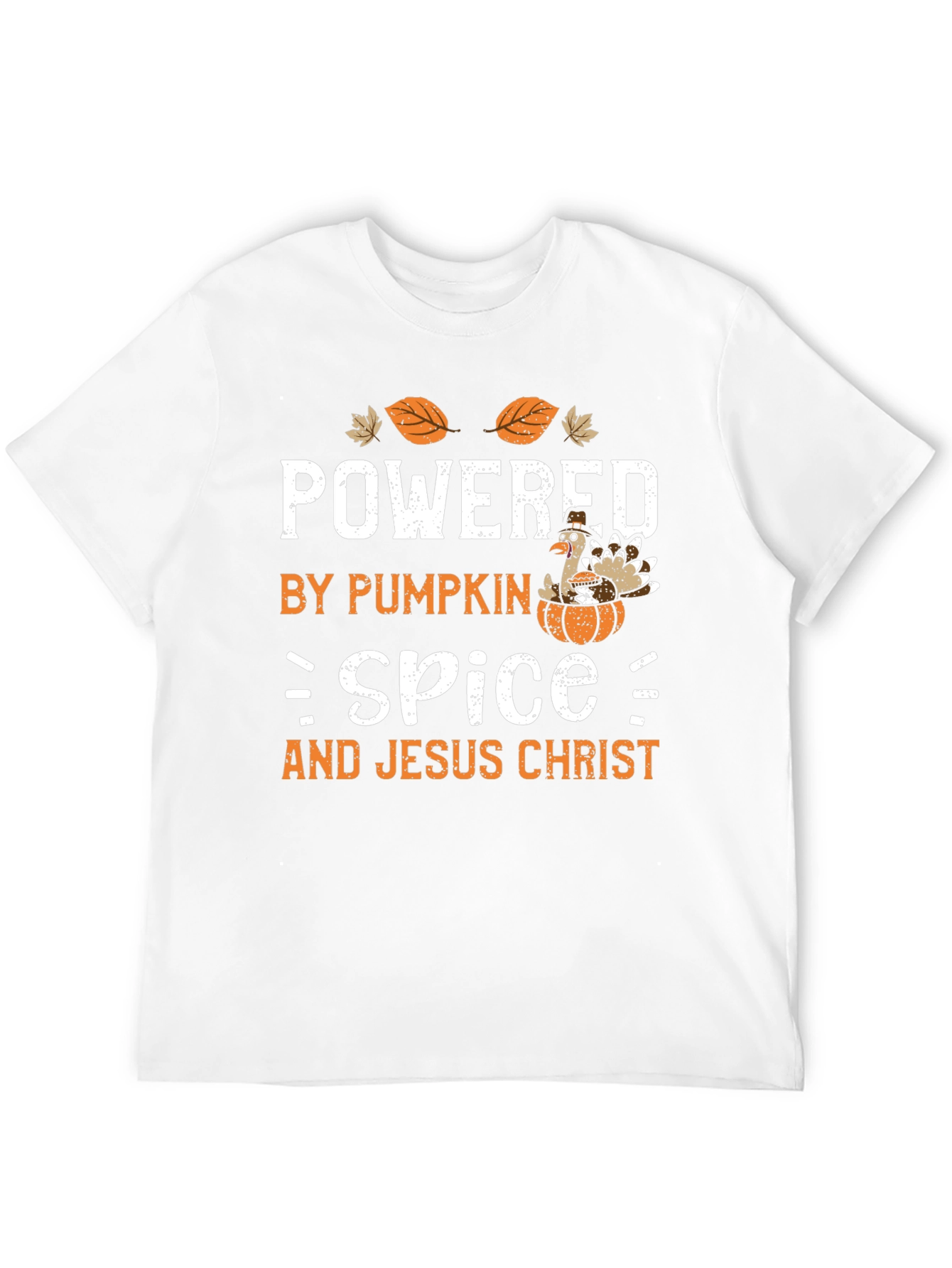 Powered by Pumpkin Spice and Jesus Christ T-Shirt
