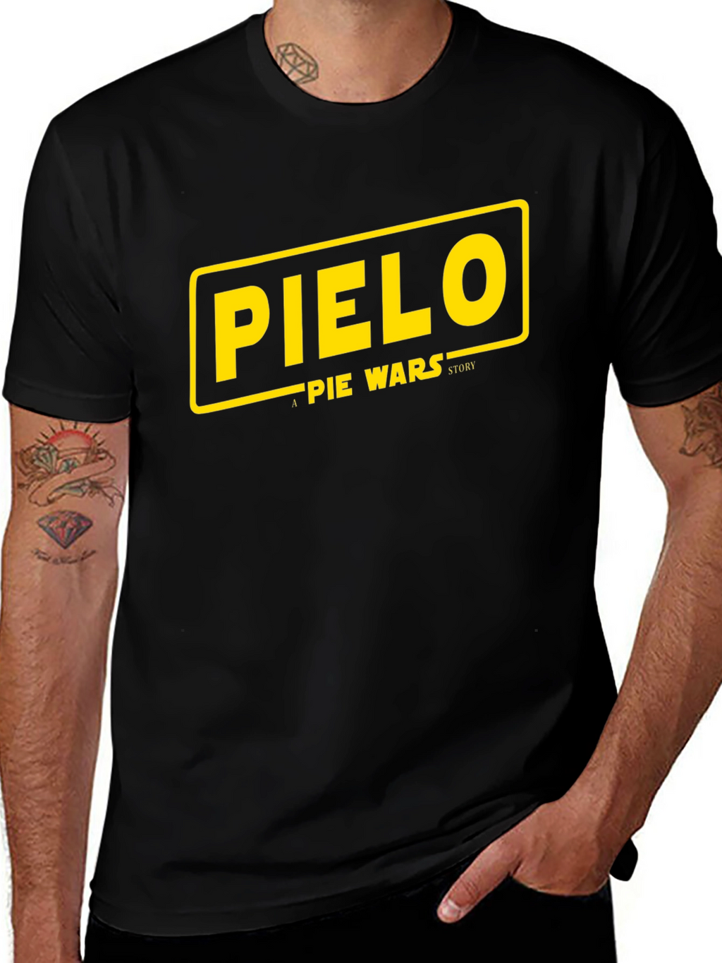 Pielo Pie Wars Story Black T-Shirt