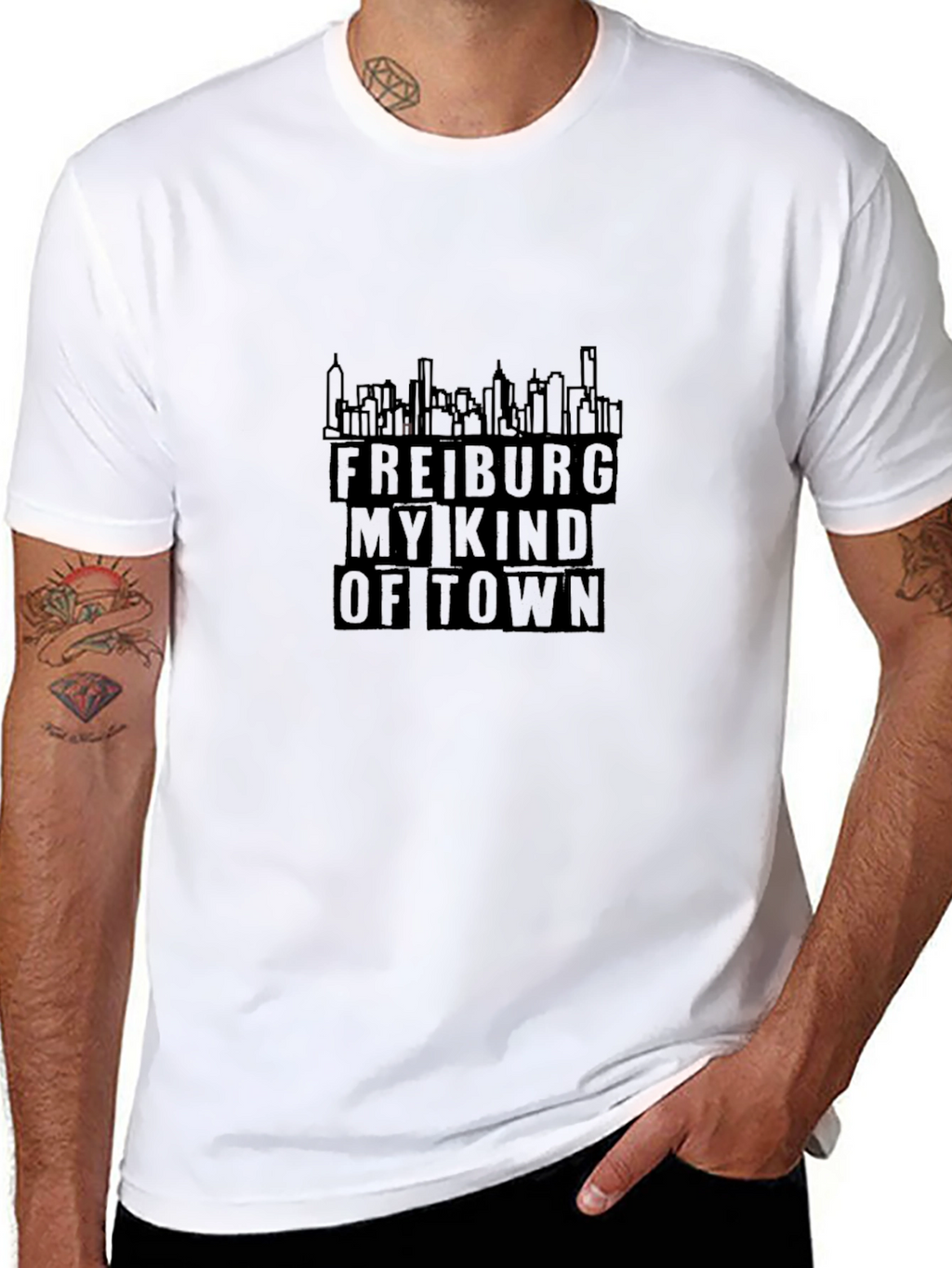 Freiburg My Kind of Town Black Graphic Tee