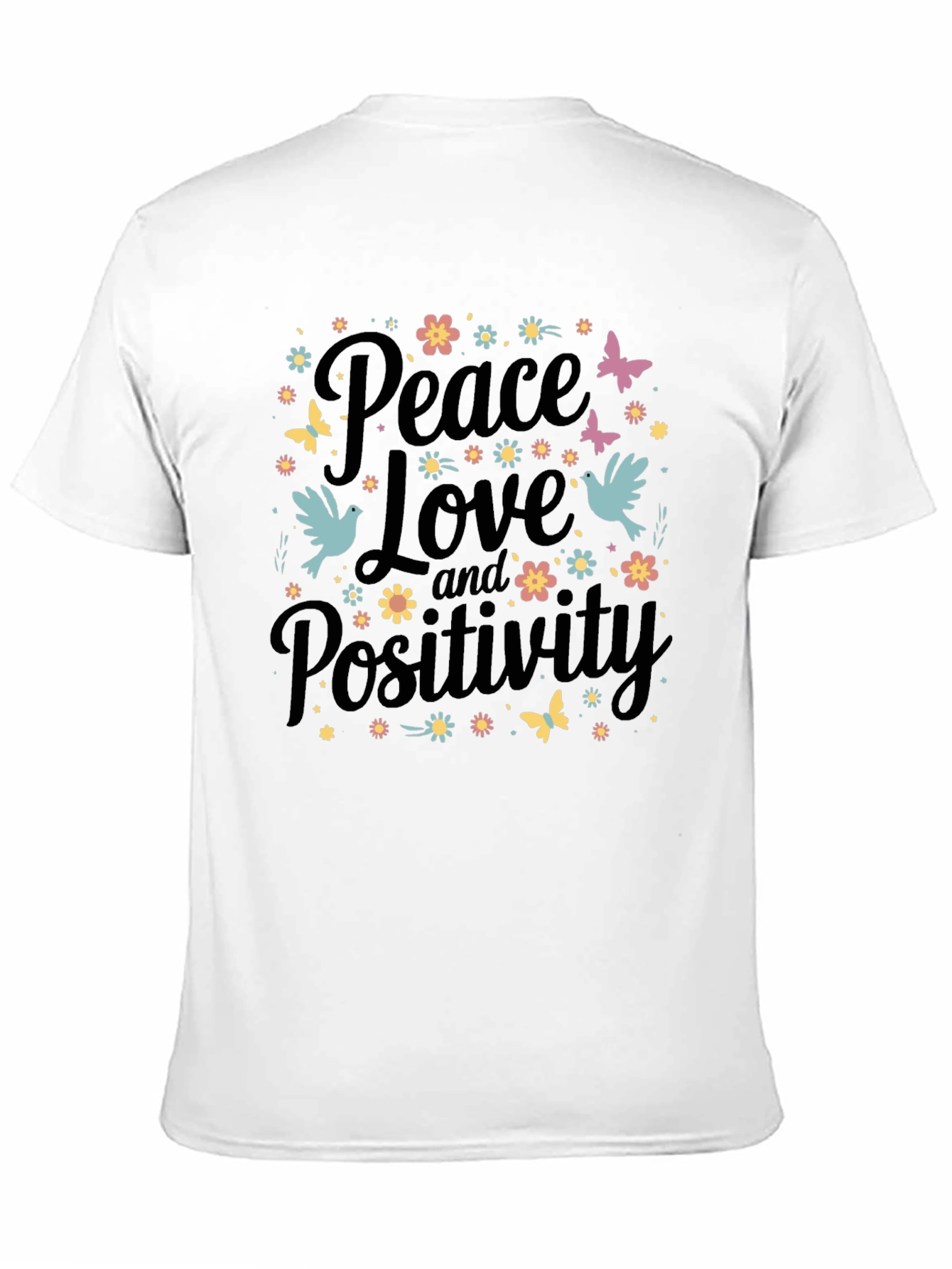 Peace Love & Positivity Graphic Tee