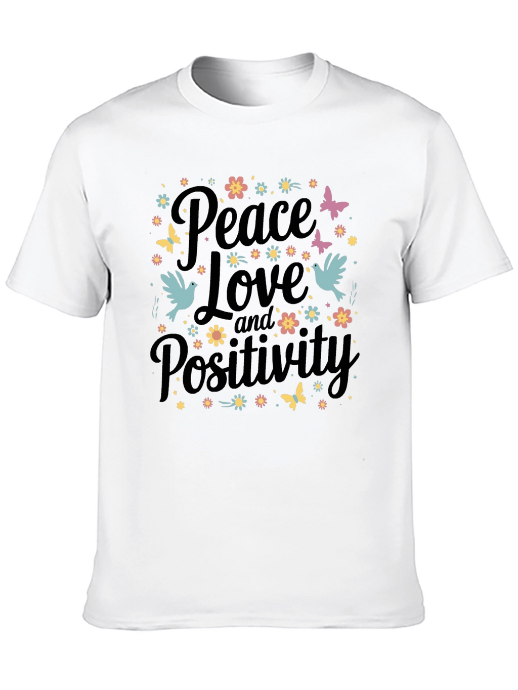 Peace Love & Positivity Graphic Tee