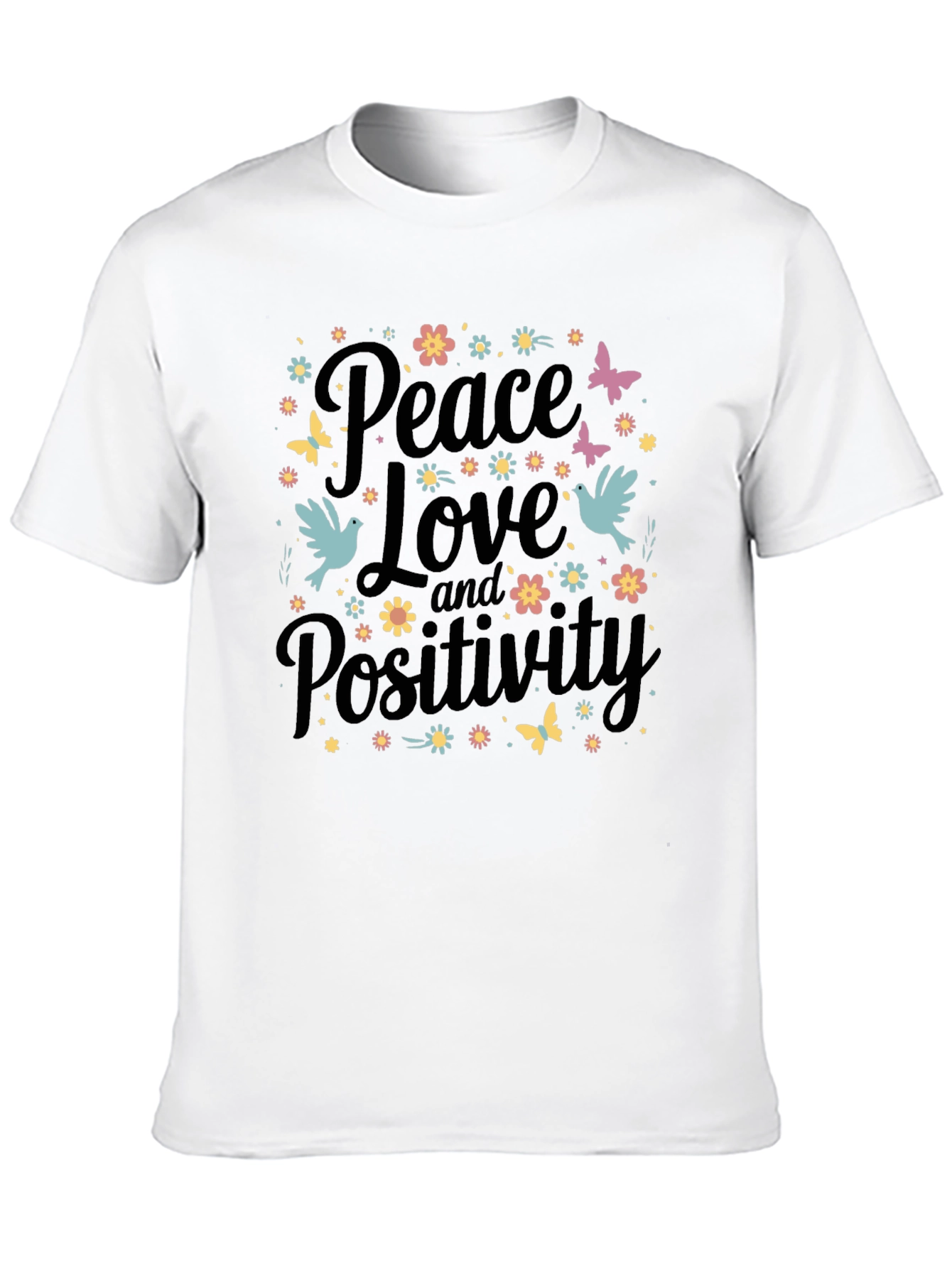 Peace Love & Positivity Graphic Tee