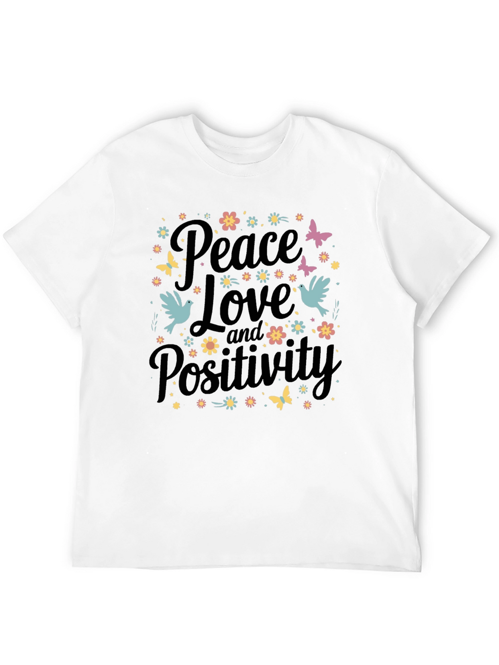 Peace Love & Positivity Graphic Tee
