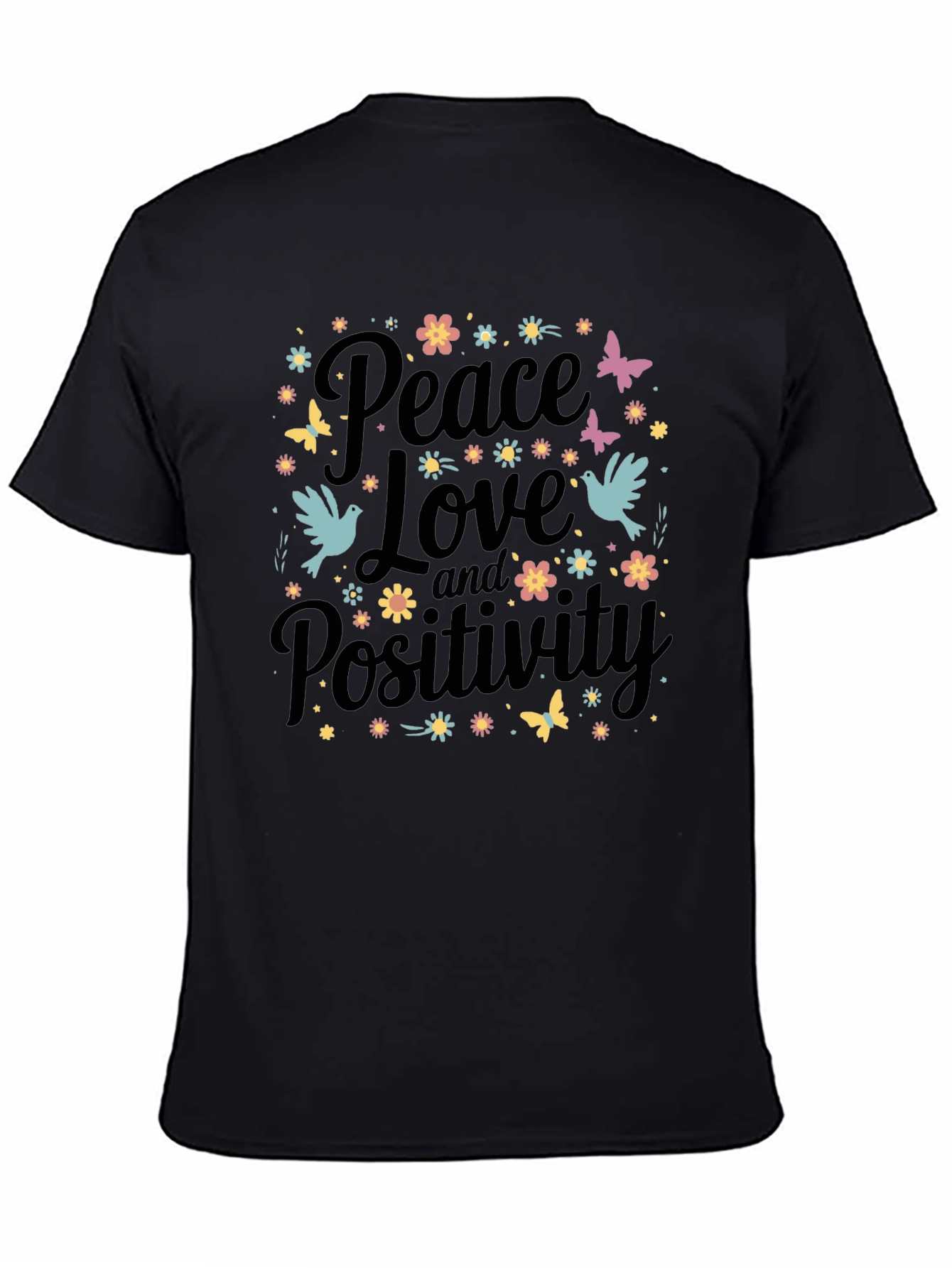 Peace Love & Positivity Graphic Tee