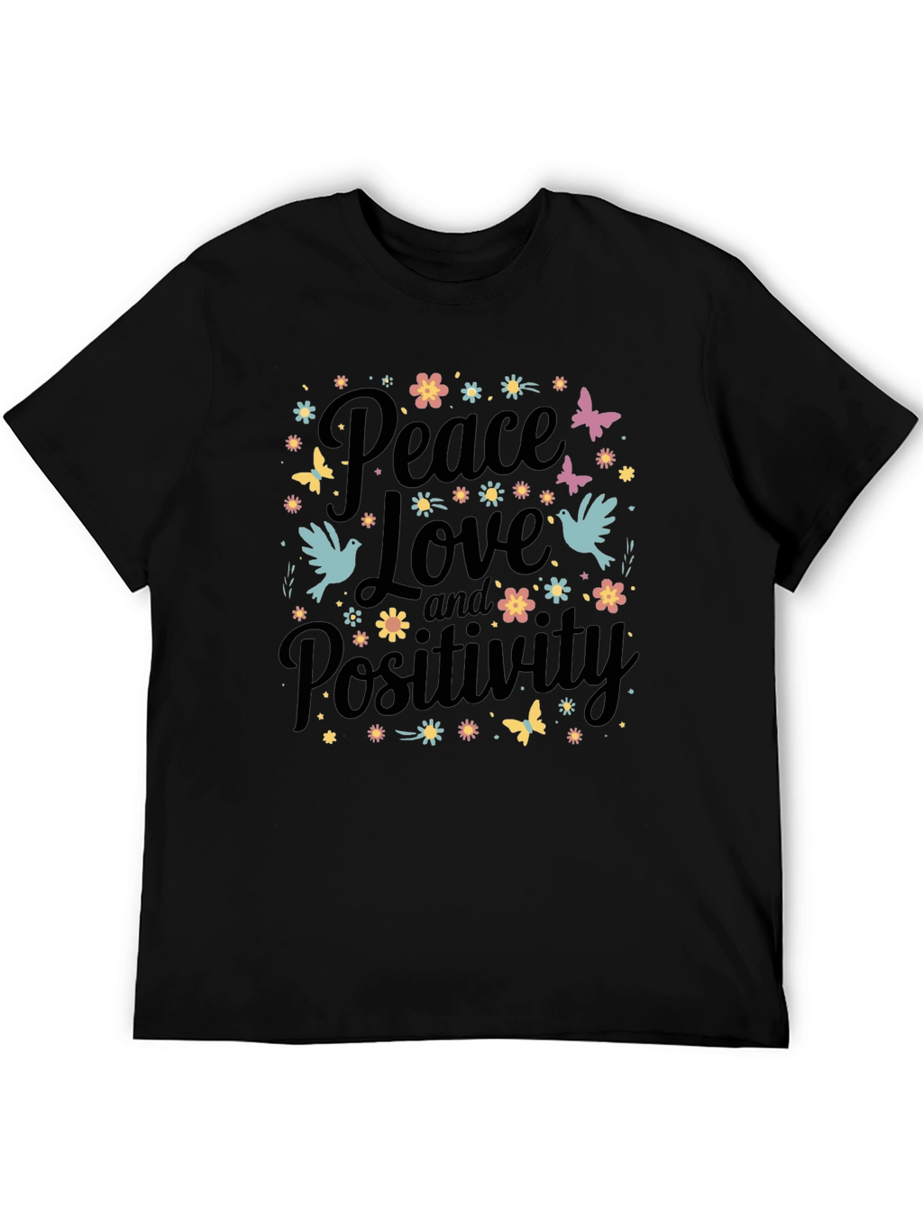 Peace Love & Positivity Graphic Tee