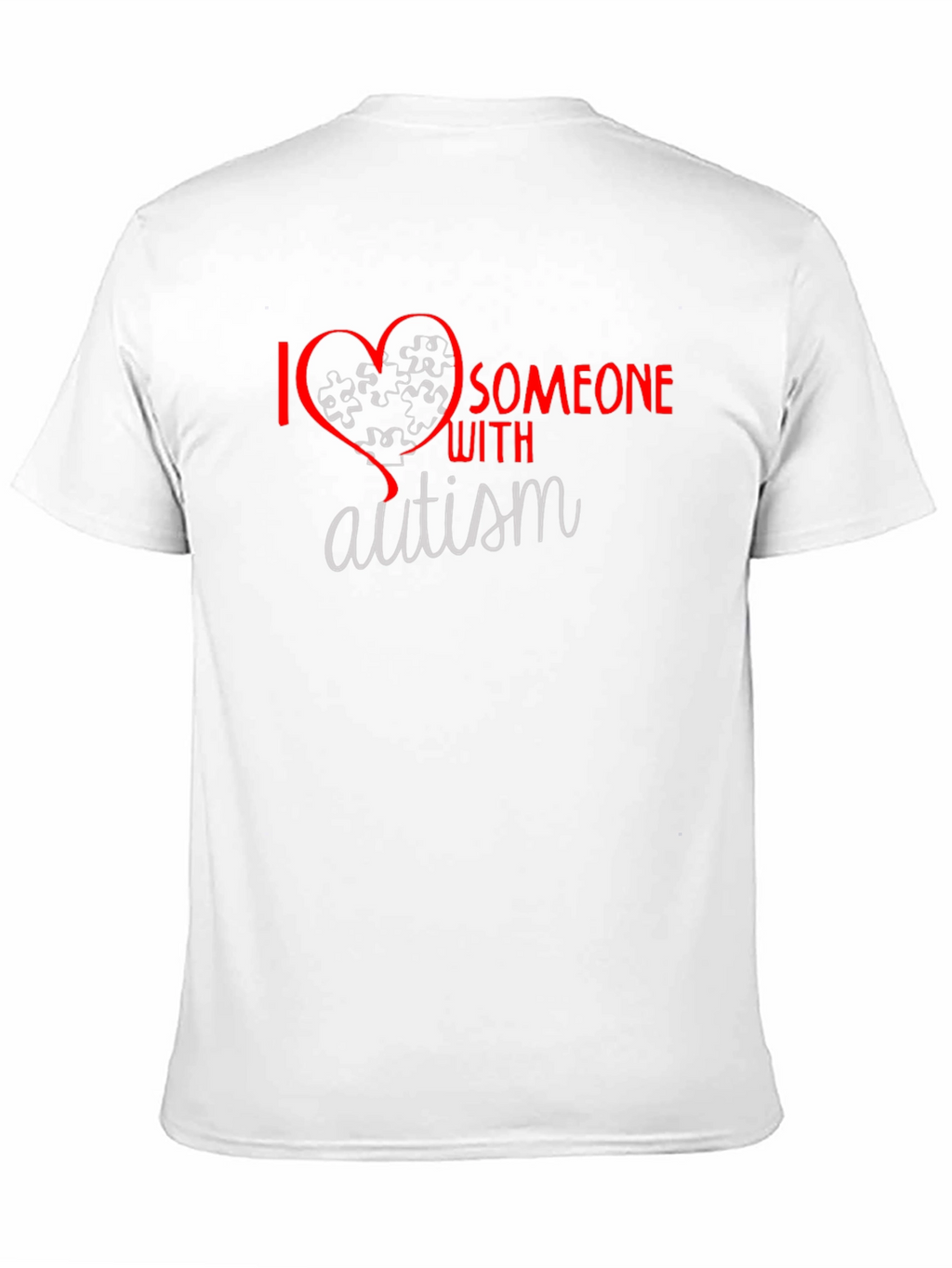 I Love Someone With Autism T-Shirt Awareness Tee