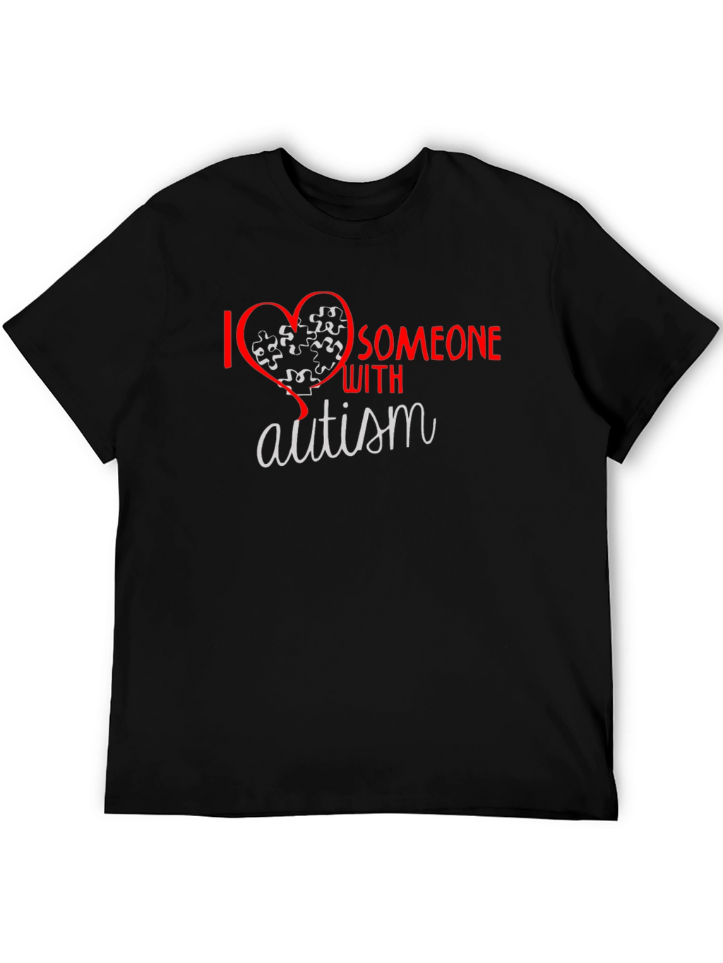 I Love Someone With Autism T-Shirt Awareness Tee