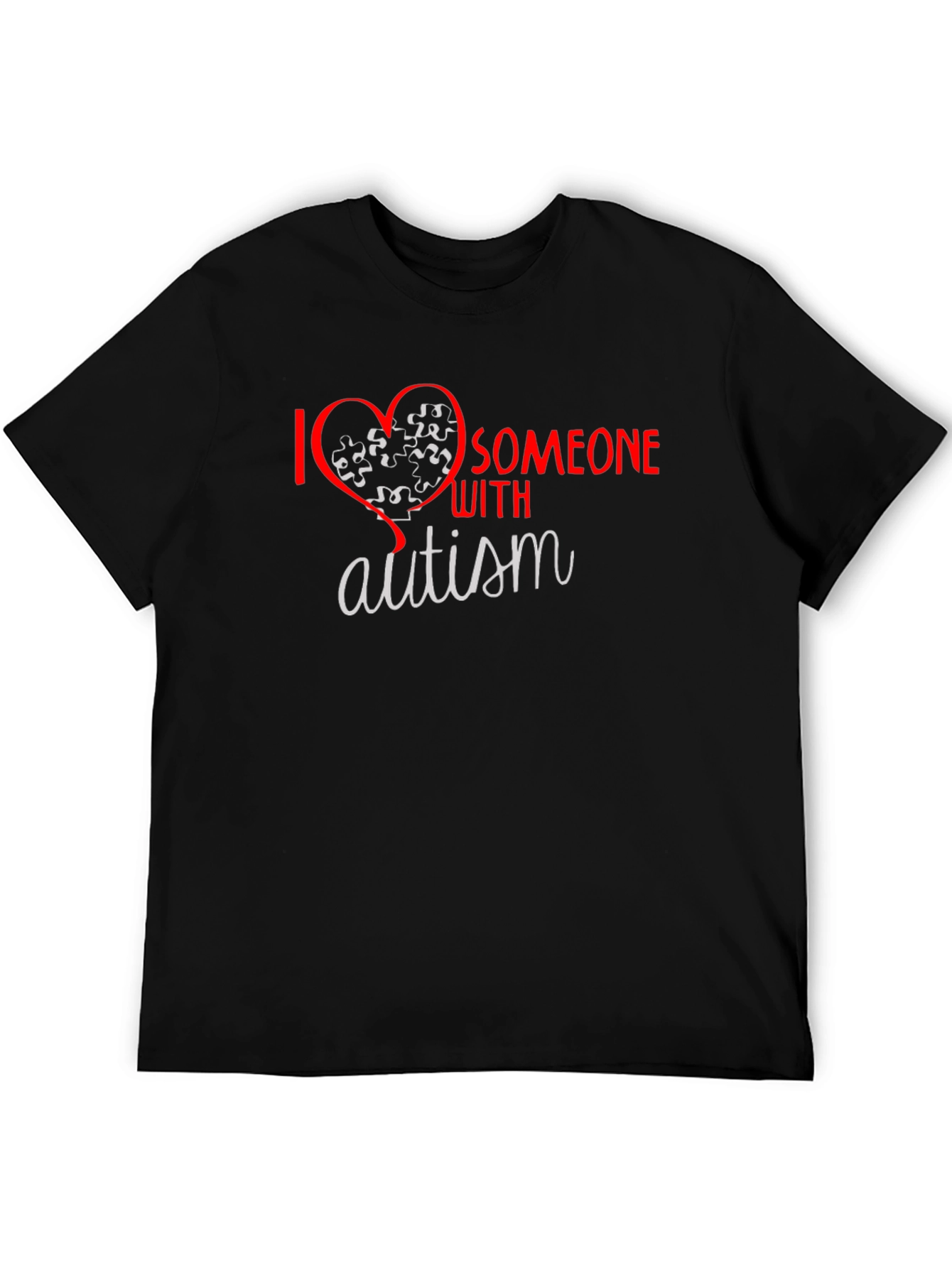 I Love Someone With Autism T-Shirt Awareness Tee