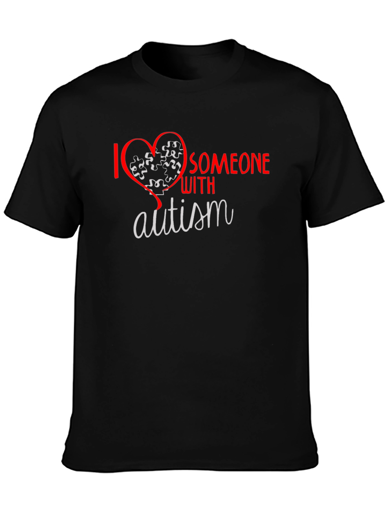 I Love Someone With Autism T-Shirt Awareness Tee