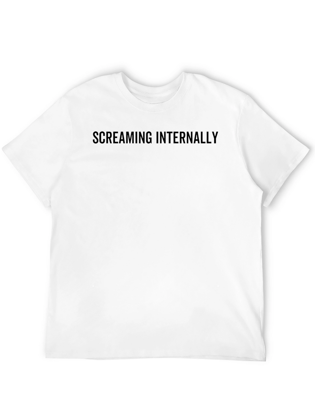 Screaming Internally Black Graphic Tee