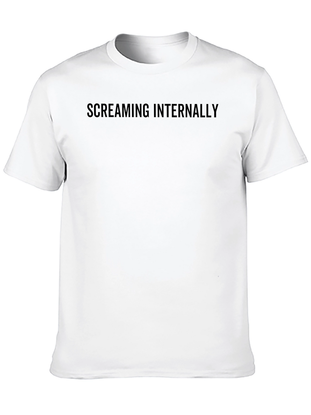 Screaming Internally Black Graphic Tee