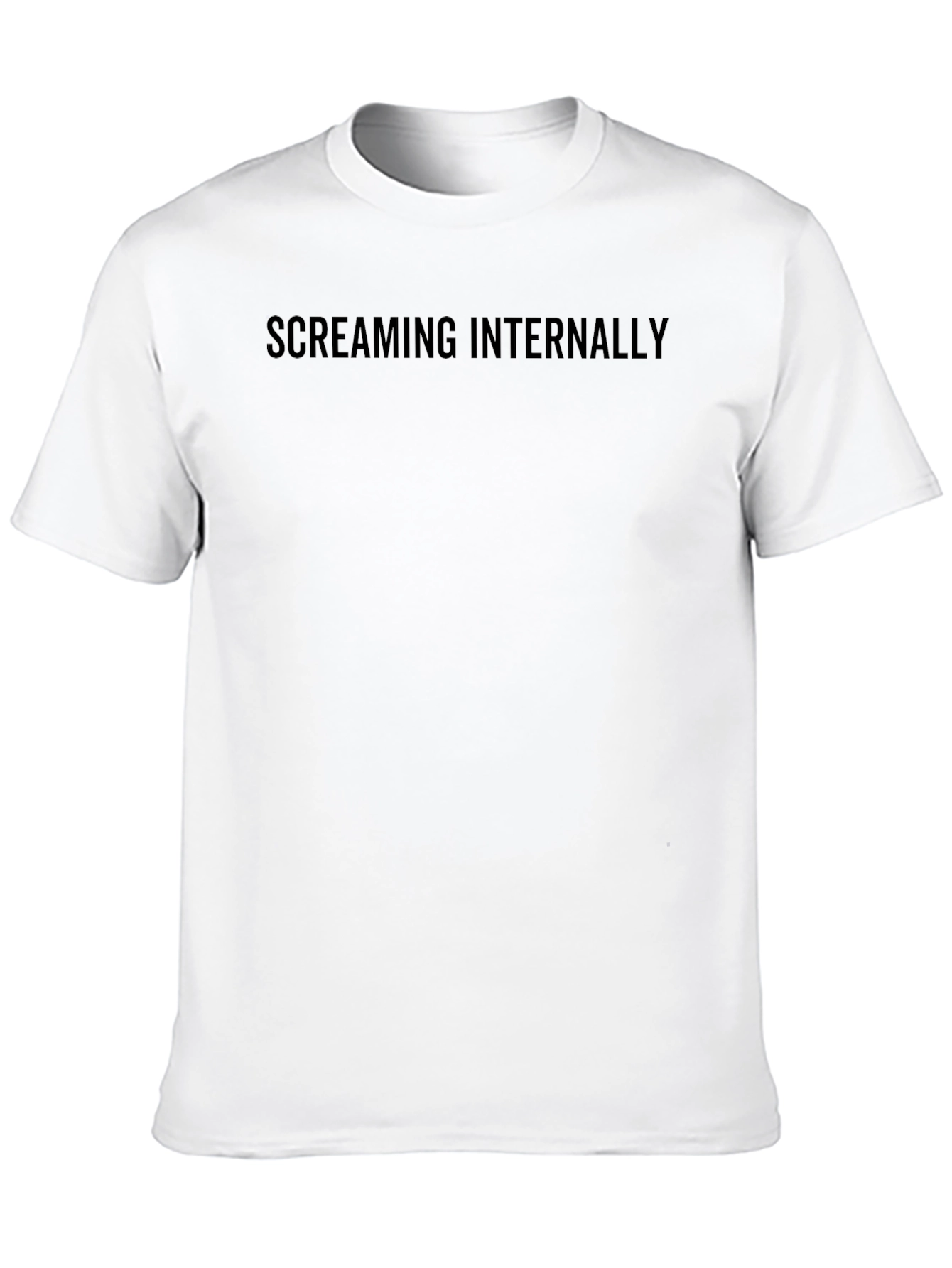 Screaming Internally Black Graphic Tee