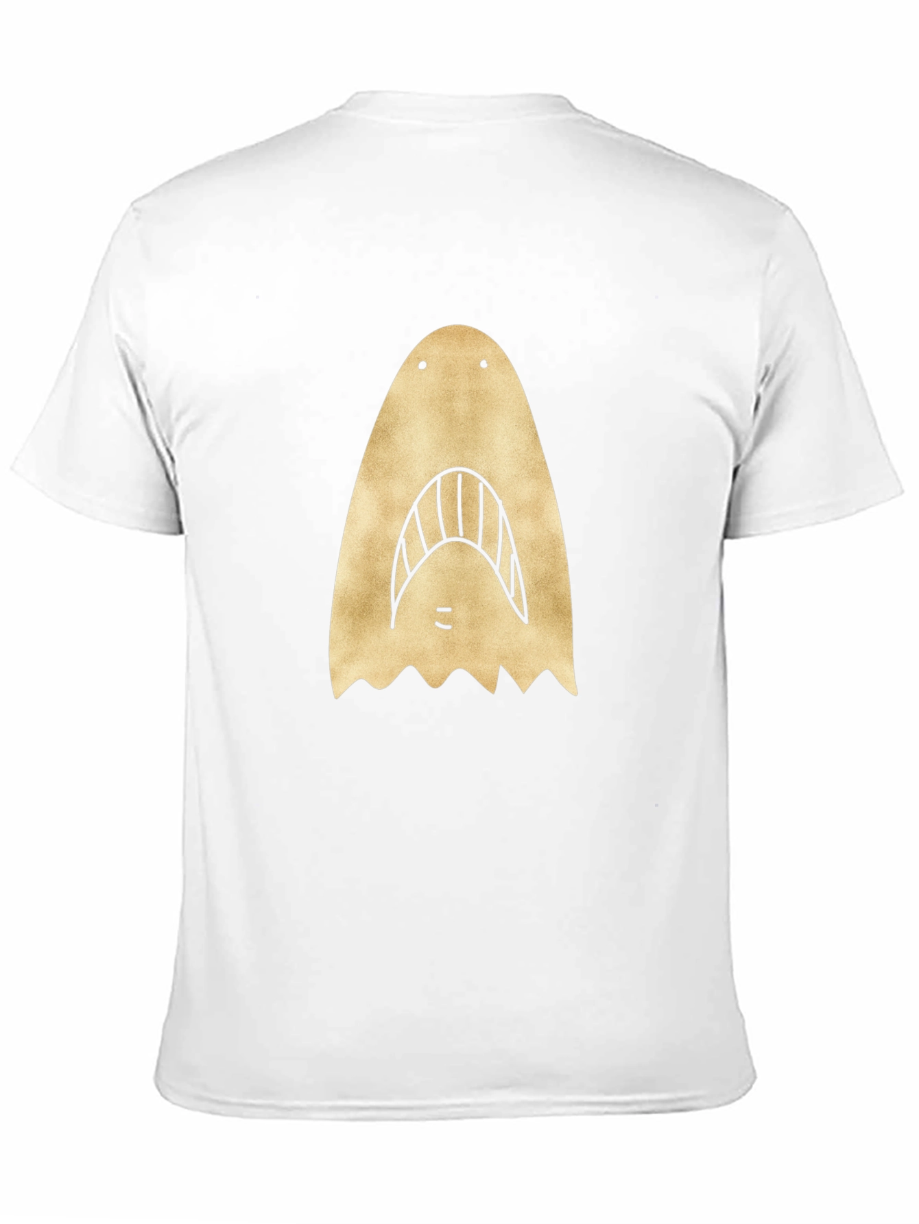 Shark Face Graphic Print Black T-Shirt