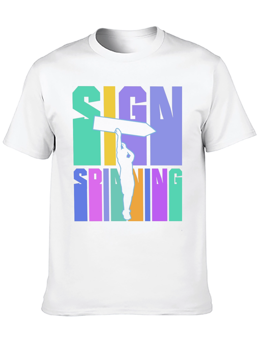 Sign Spinning Graphic Tee - Cool & Unique Design
