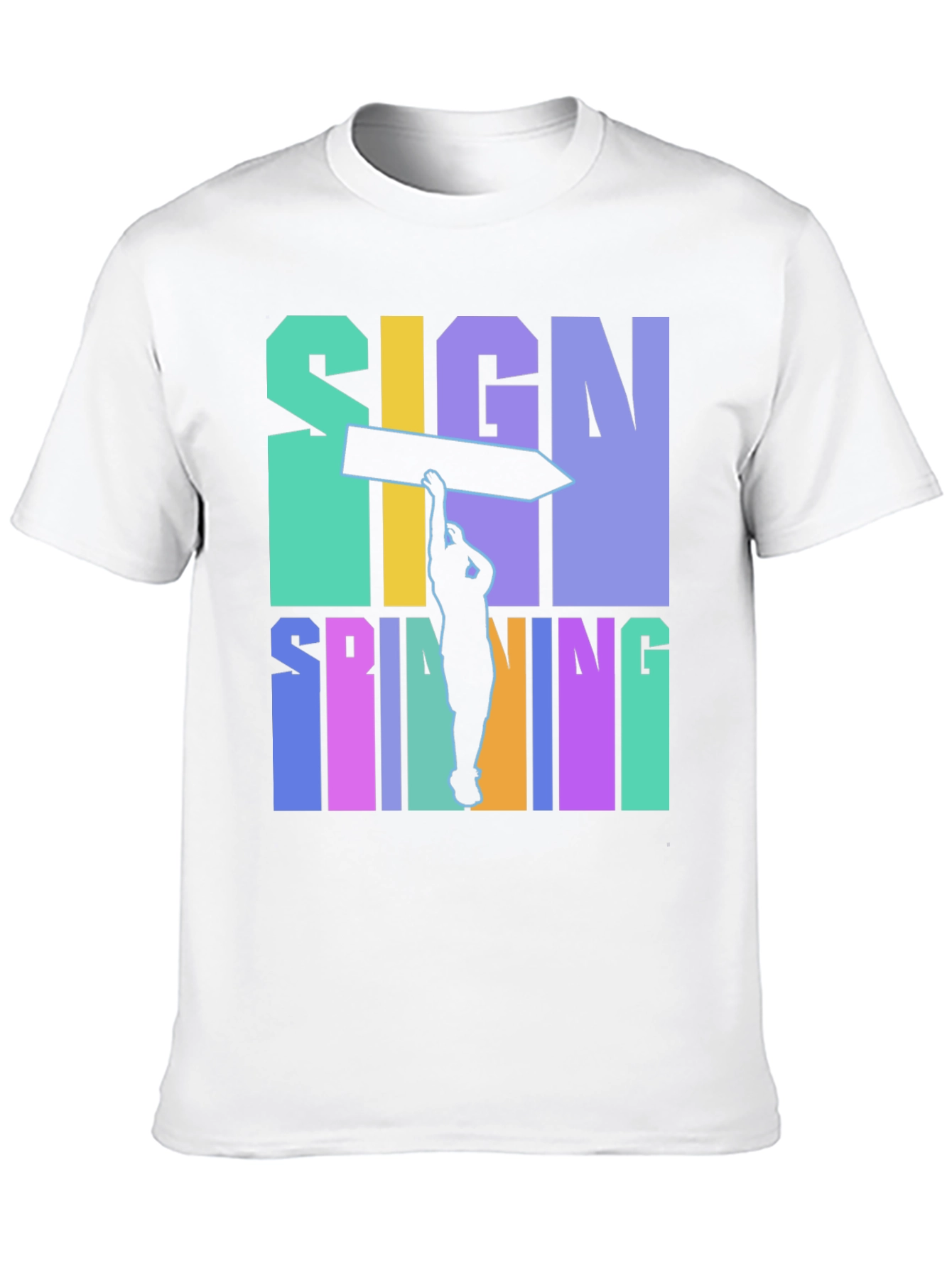 Sign Spinning Graphic Tee - Cool & Unique Design