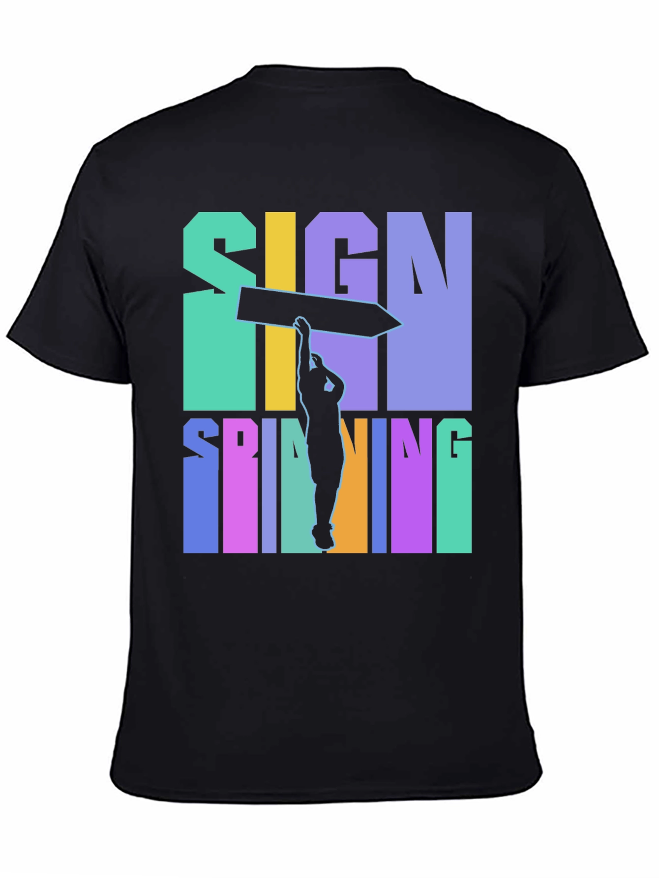Sign Spinning Graphic Tee - Cool & Unique Design