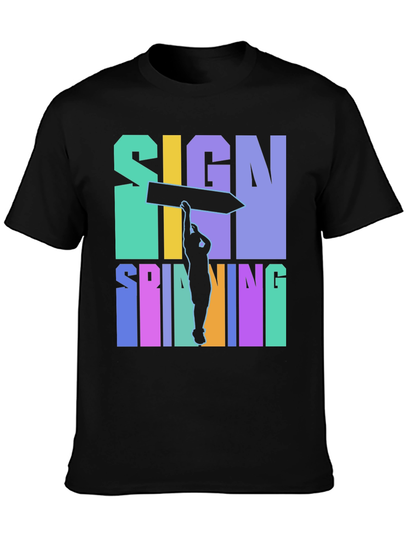 Sign Spinning Graphic Tee - Cool & Unique Design