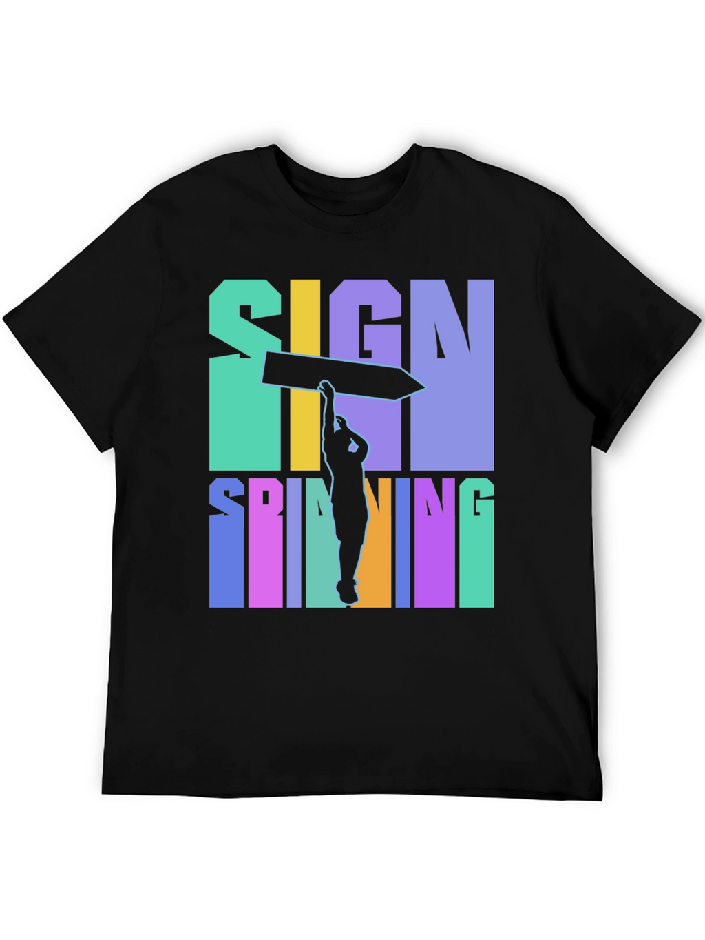 Sign Spinning Graphic Tee - Cool & Unique Design