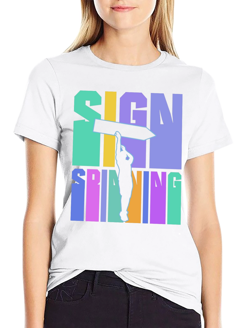 Sign Spinning Graphic Tee - Cool & Unique Design