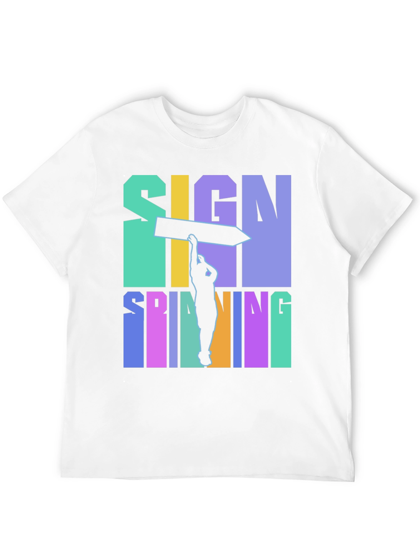 Sign Spinning Graphic Tee - Cool & Unique Design