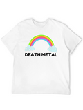 Death Metal Rainbow T-Shirt - Mens Black Tee