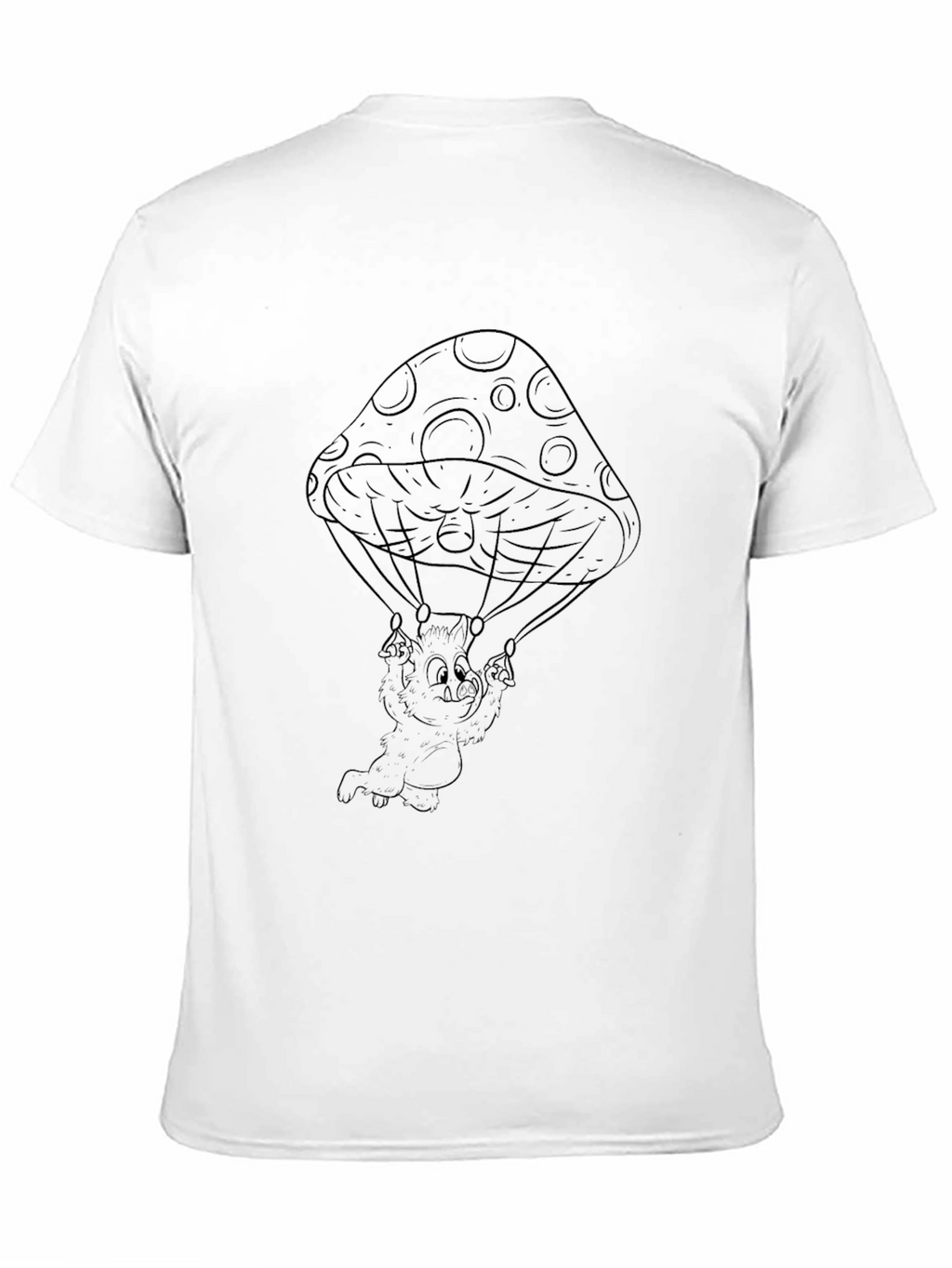 Mushroom Parachute T-Shirt - Cool Graphic Tee