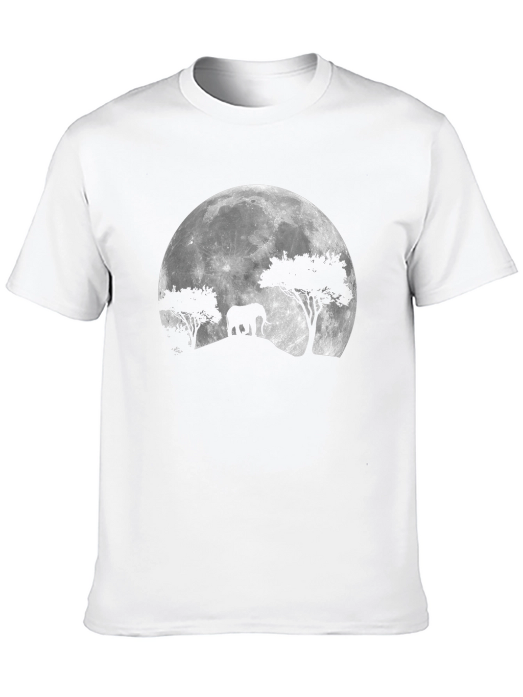 Elephant Moon Black T-Shirt