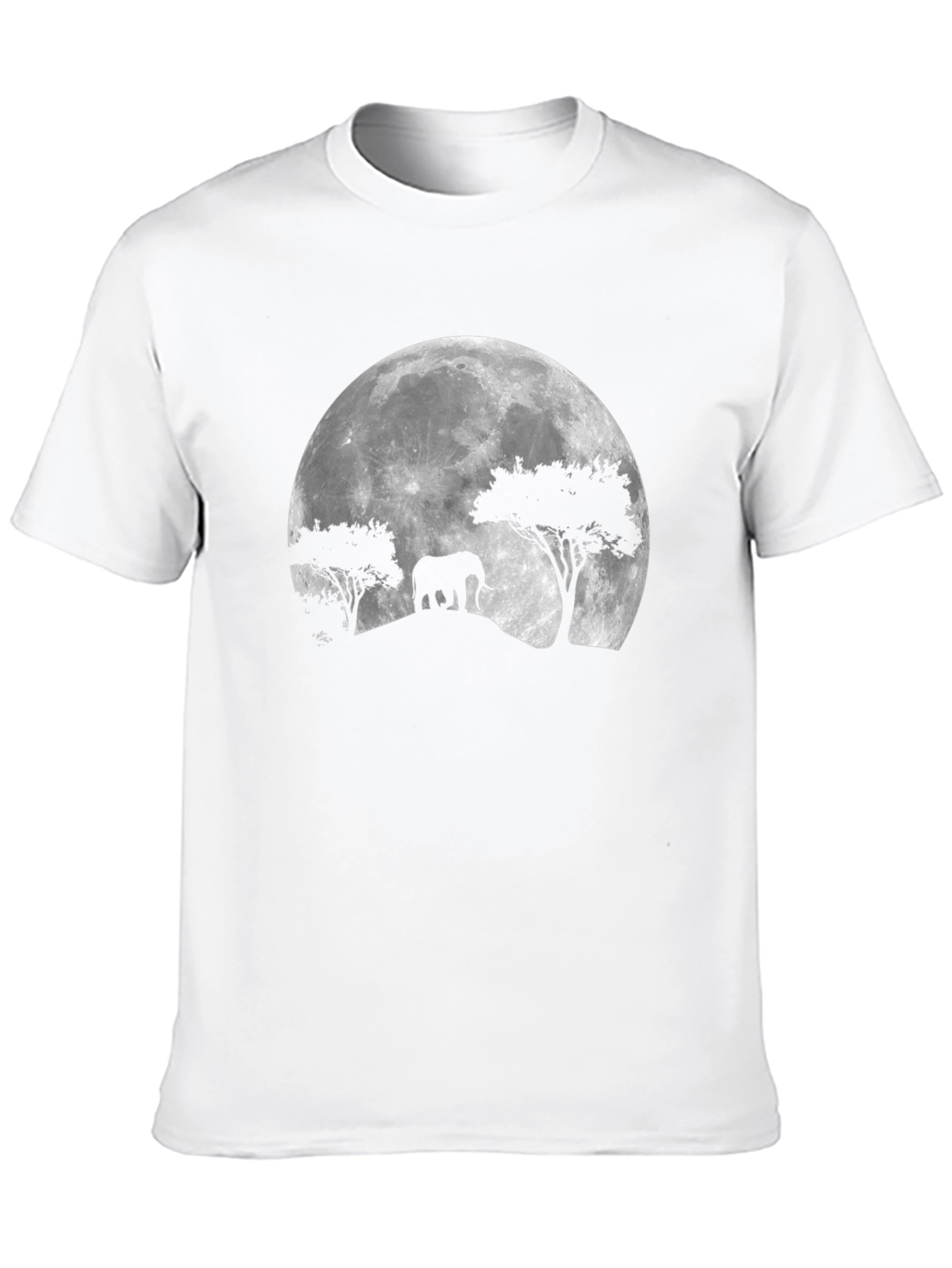 Elephant Moon Black T-Shirt
