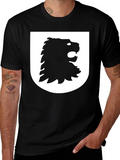Lion Crest Graphic Black T-Shirt