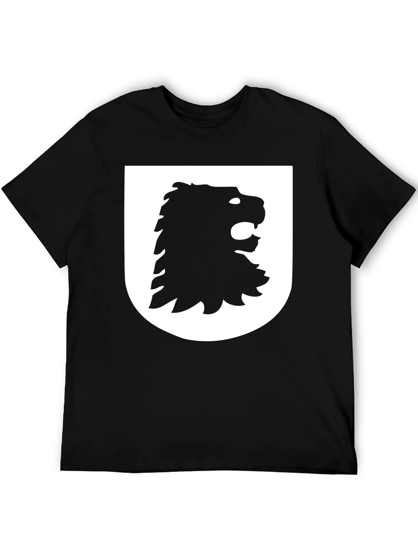 Lion Crest Graphic Black T-Shirt