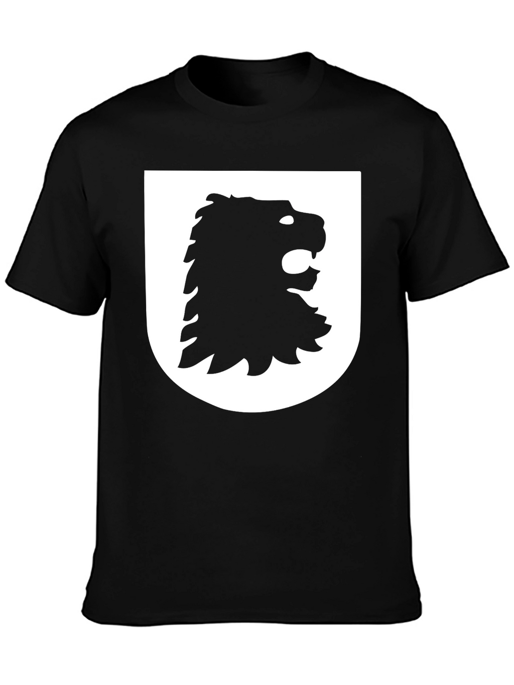 Lion Crest Graphic Black T-Shirt