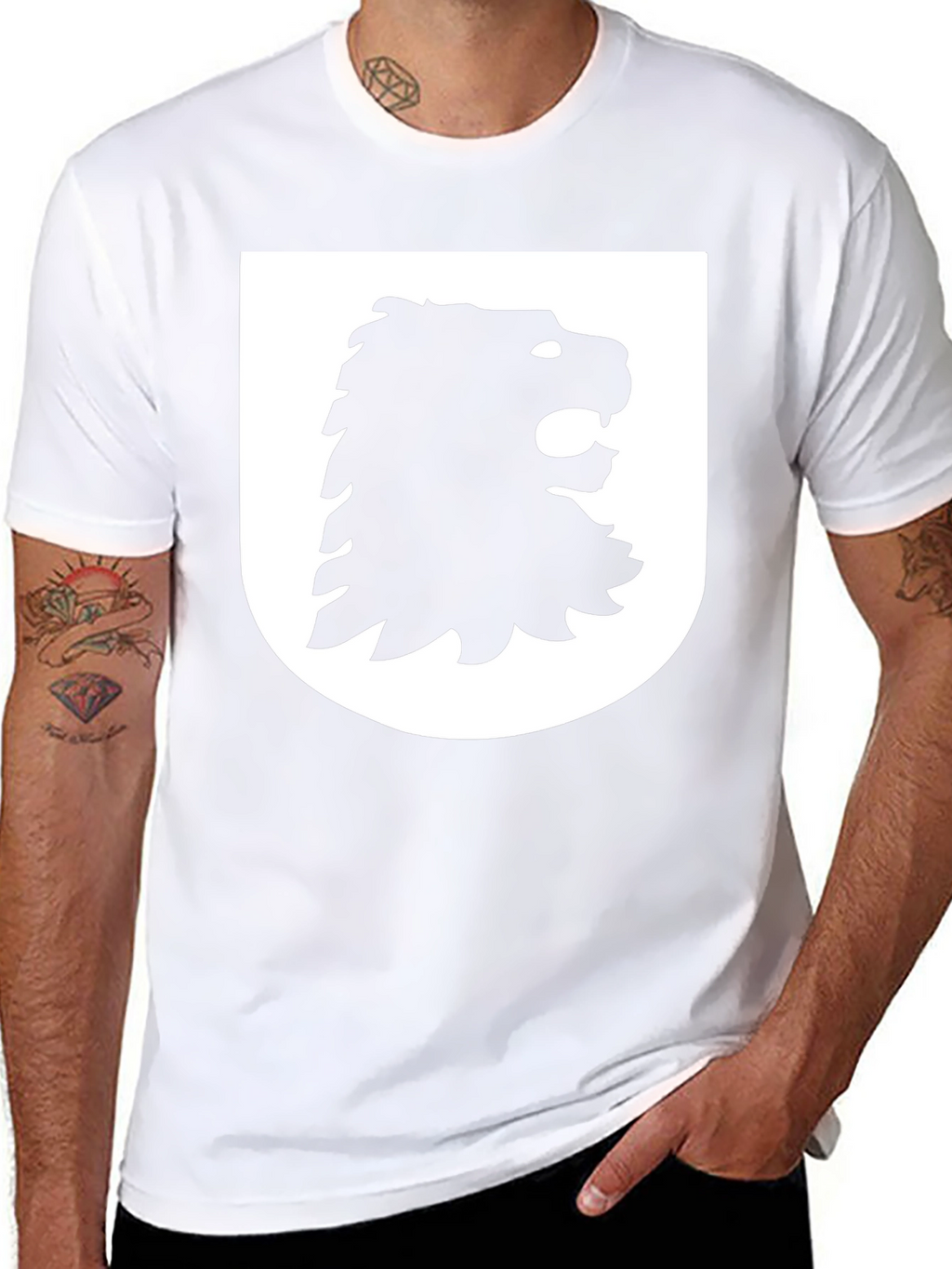 Lion Crest Graphic Black T-Shirt