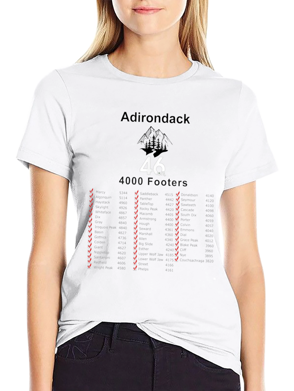 Adirondack 46ers Black T-Shirt