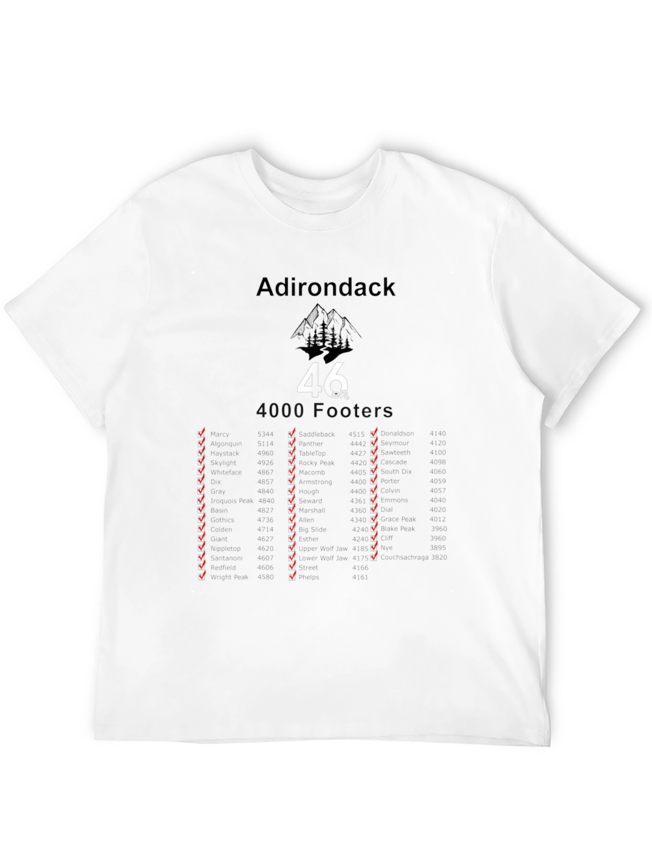 Adirondack 46ers Black T-Shirt
