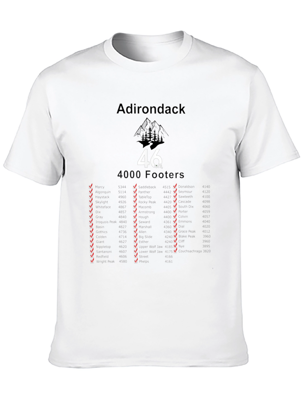 Adirondack 46ers Black T-Shirt