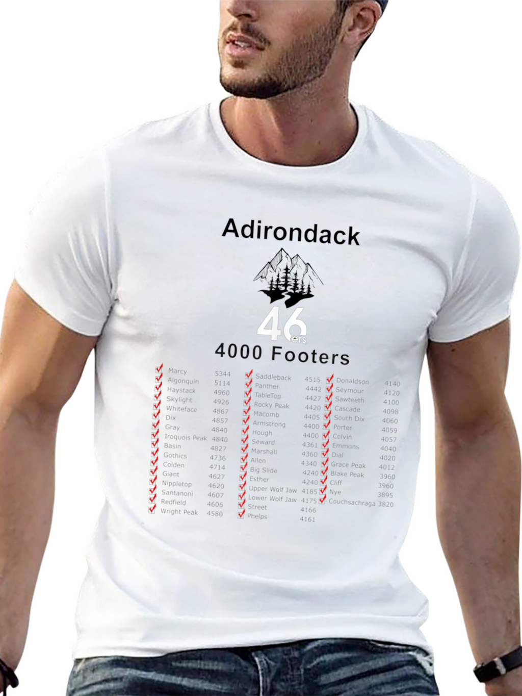 Adirondack 46ers Black T-Shirt
