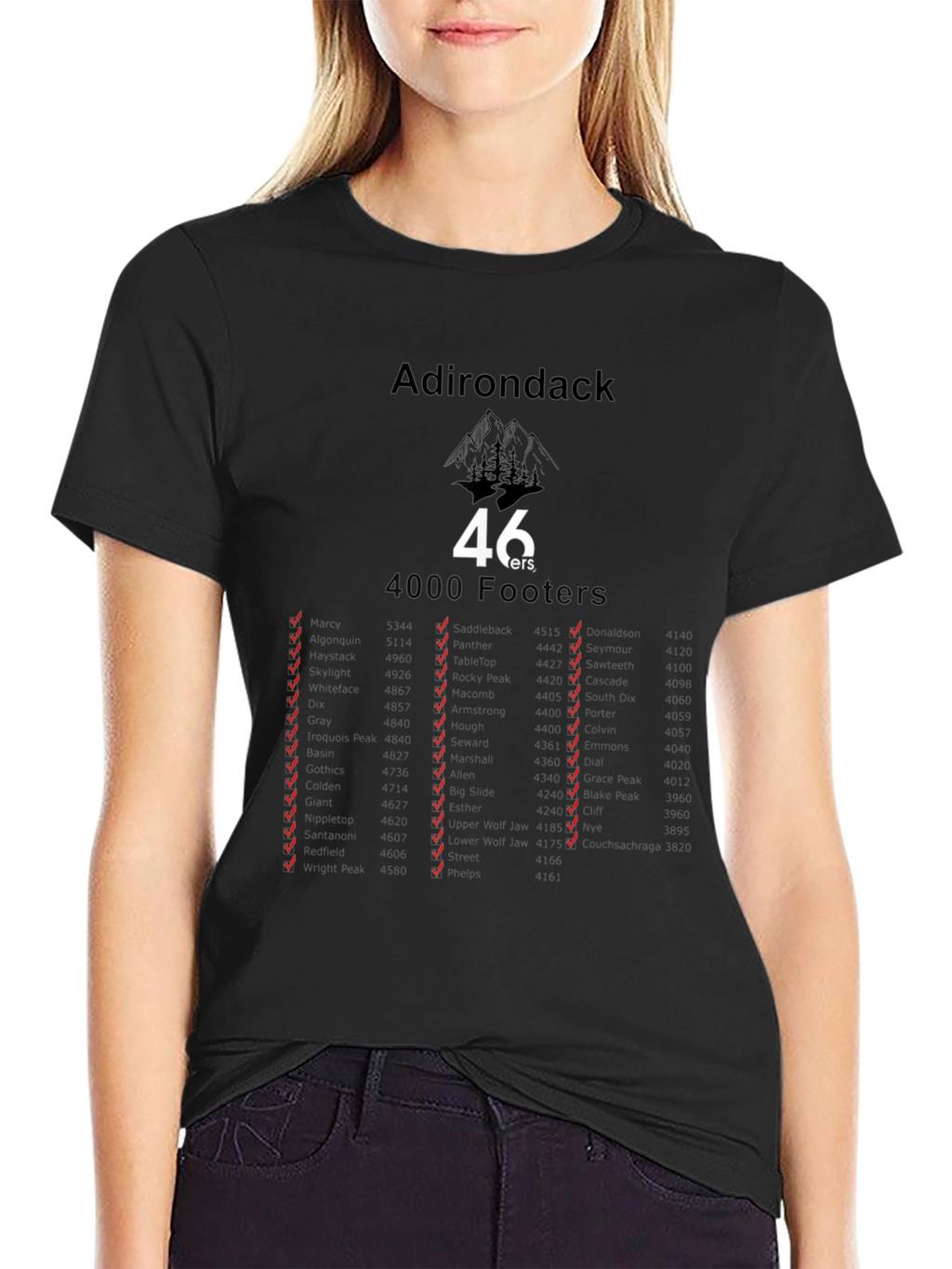 Adirondack 46ers Black T-Shirt