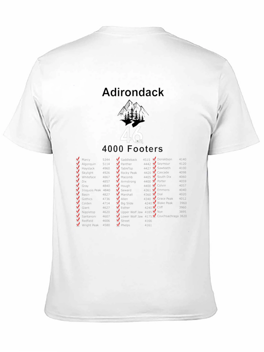 Adirondack 46ers Black T-Shirt