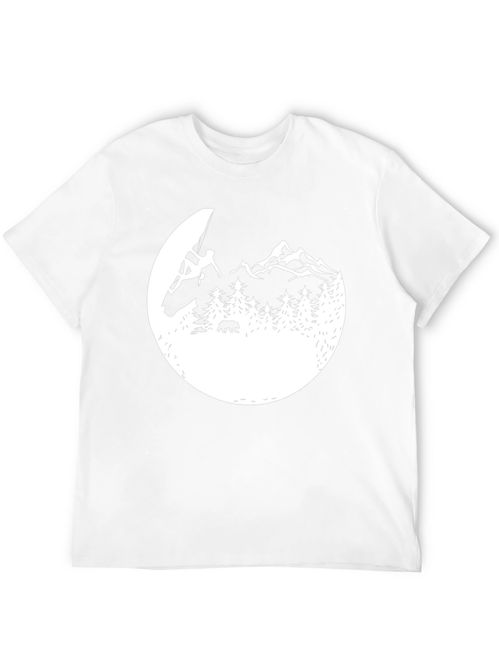 Mountain Climber Graphic Tee - Black