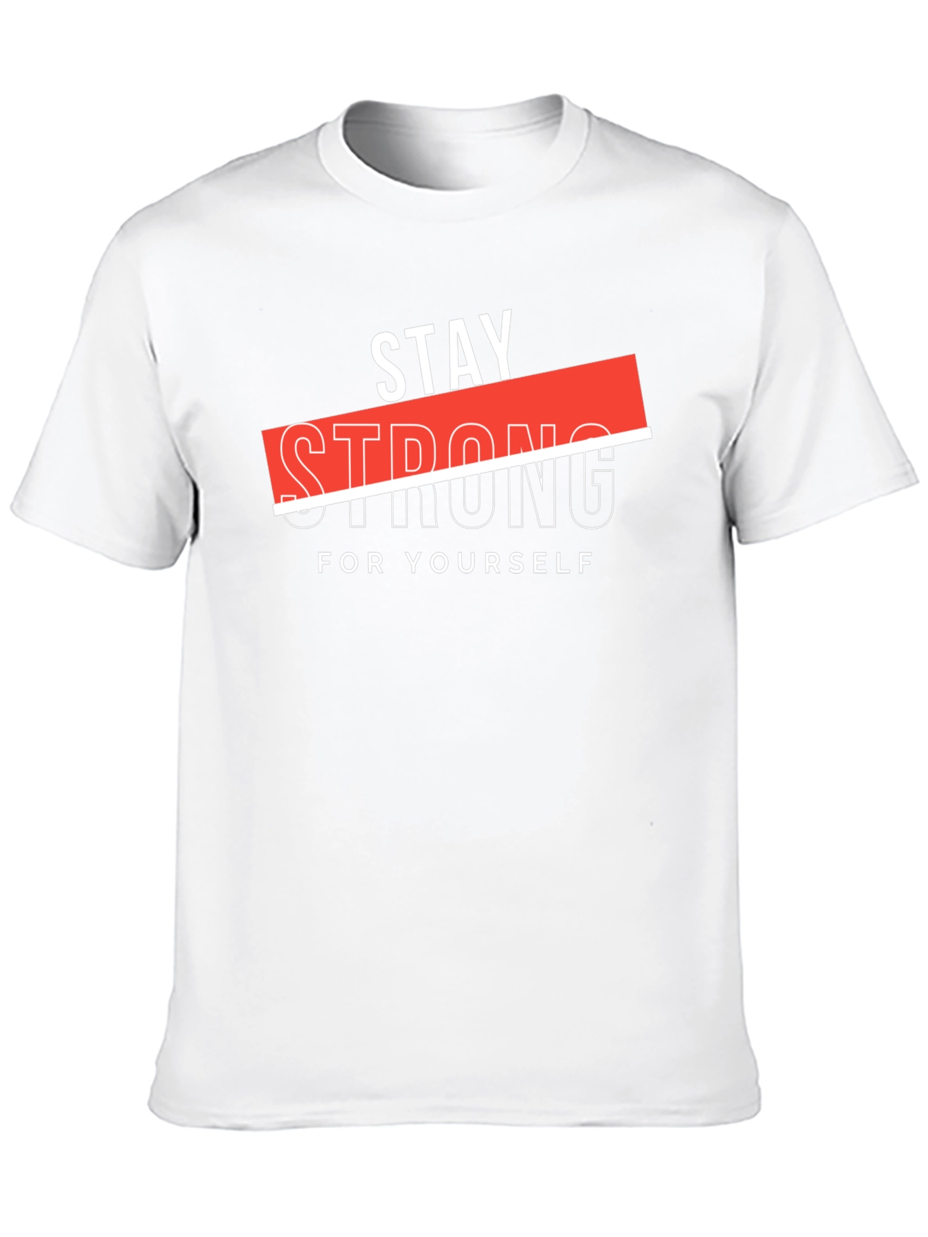 Stay Strong Graphic Black T-Shirt