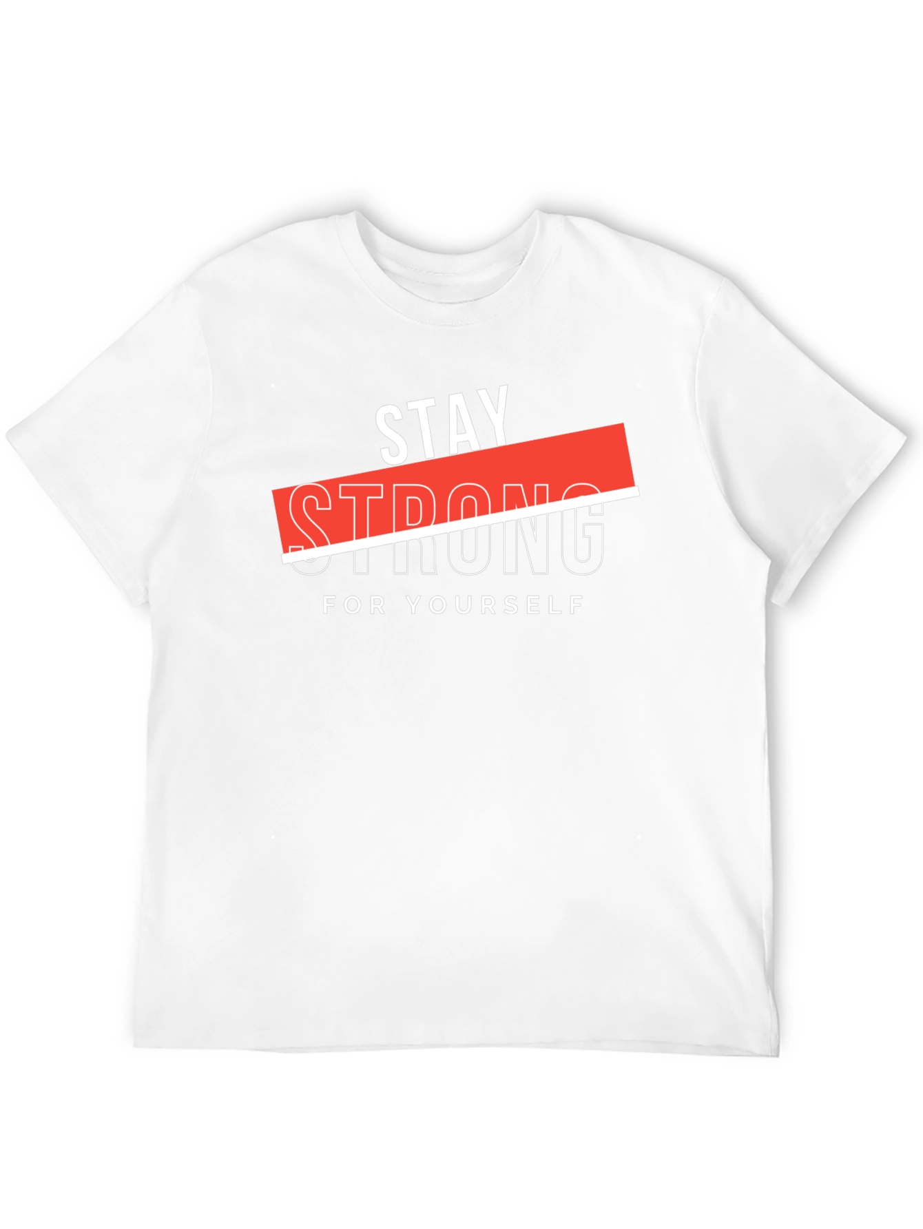 Stay Strong Graphic Black T-Shirt
