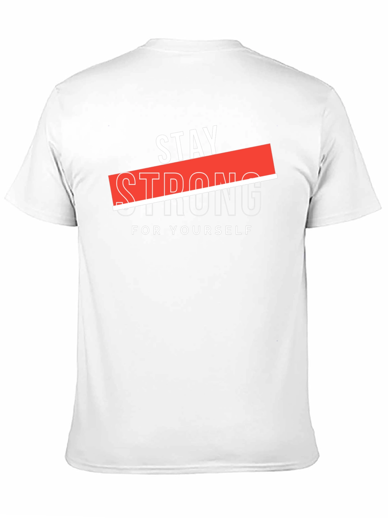 Stay Strong Graphic Black T-Shirt