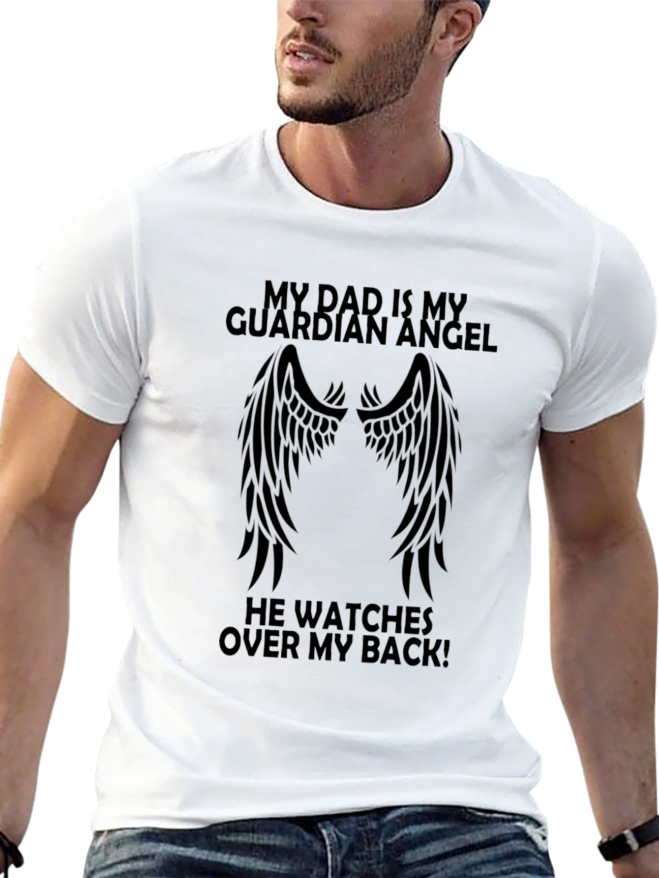Guardian Angel Dad T-Shirt