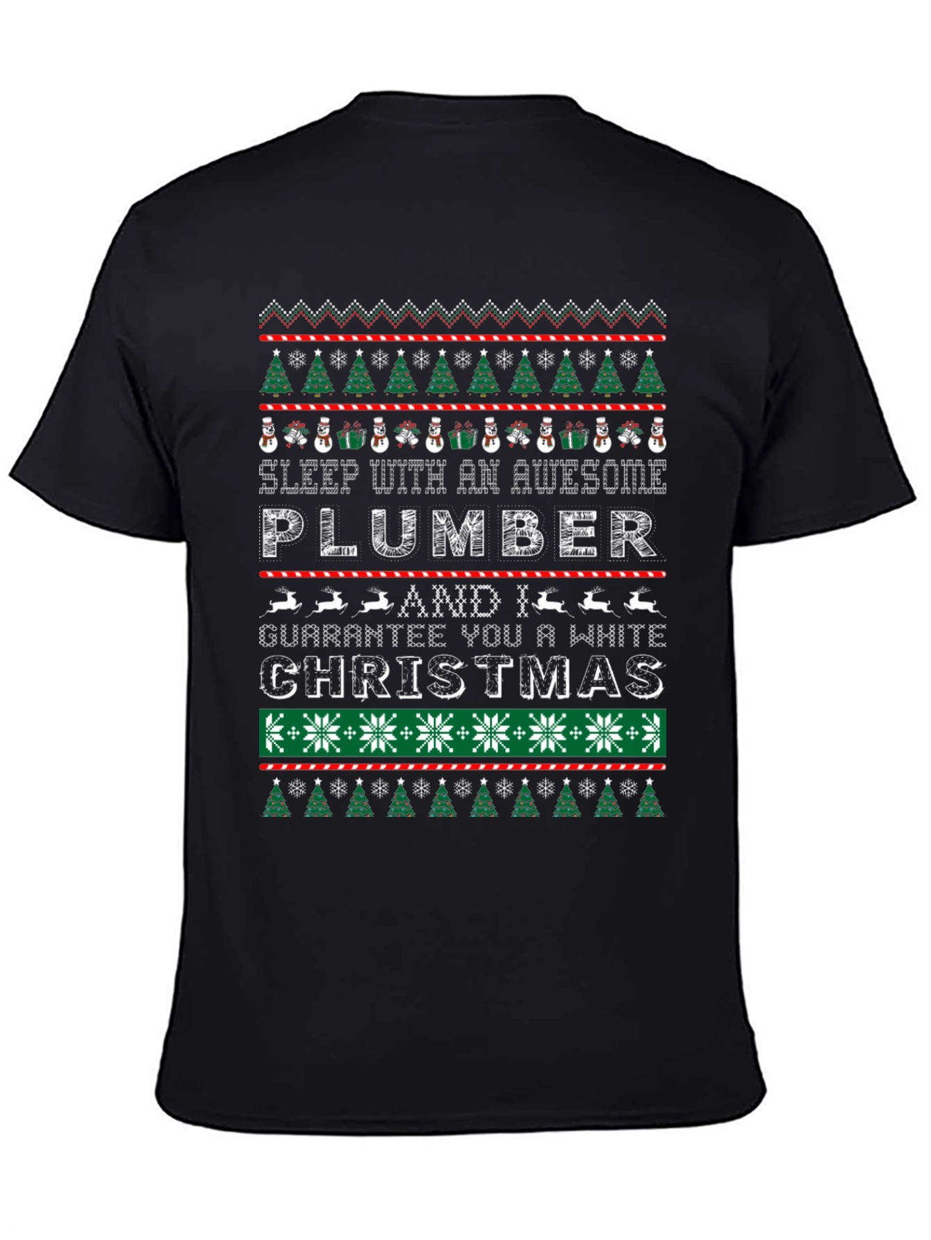 Awesome Plumber Ugly Christmas Sweater T-Shirt