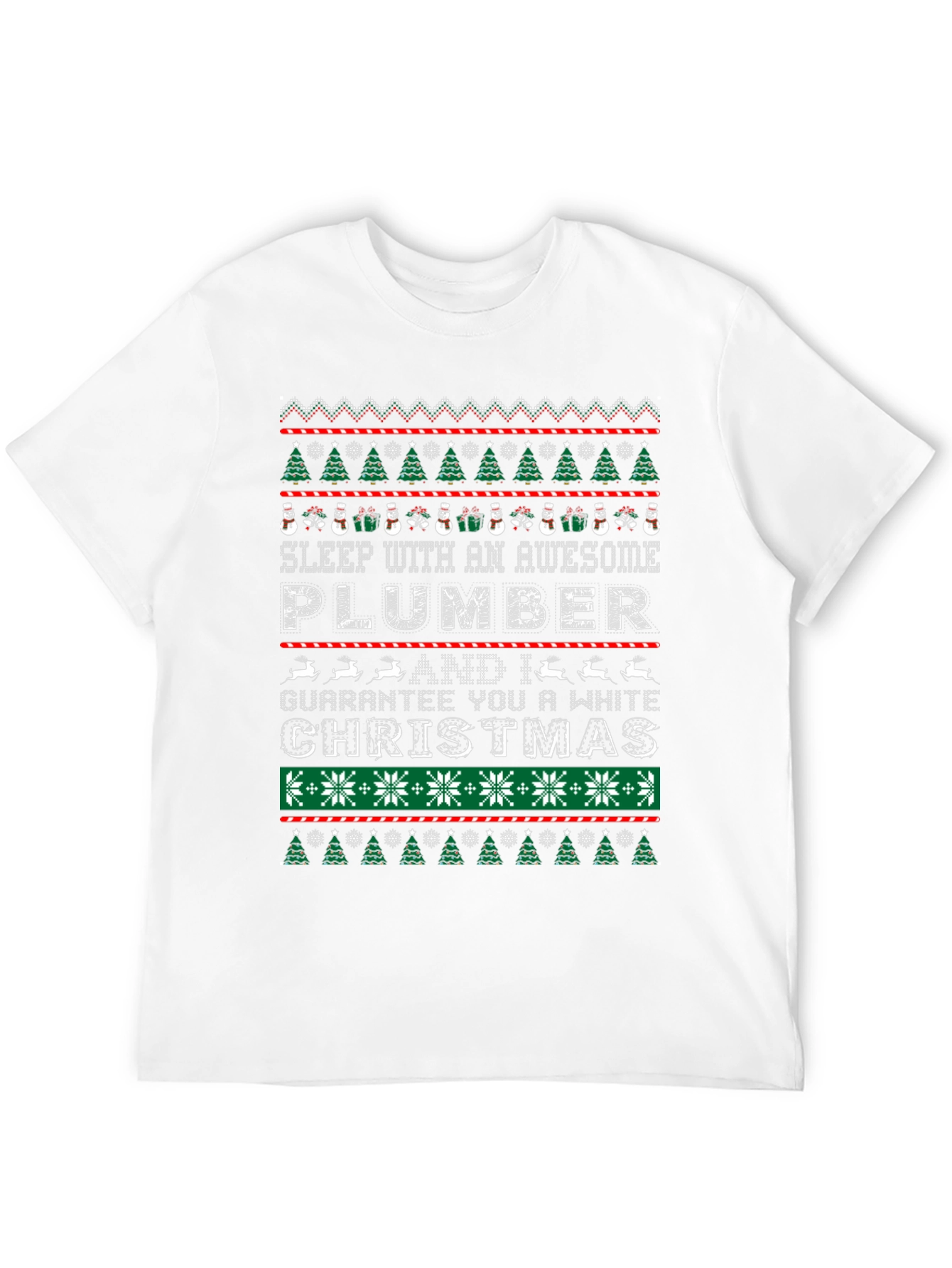 Awesome Plumber Ugly Christmas Sweater T-Shirt