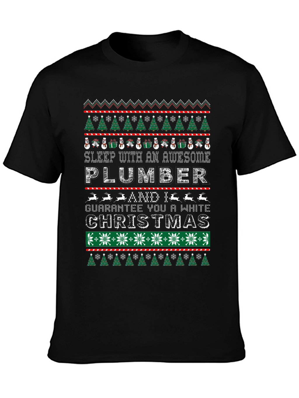 Awesome Plumber Ugly Christmas Sweater T-Shirt